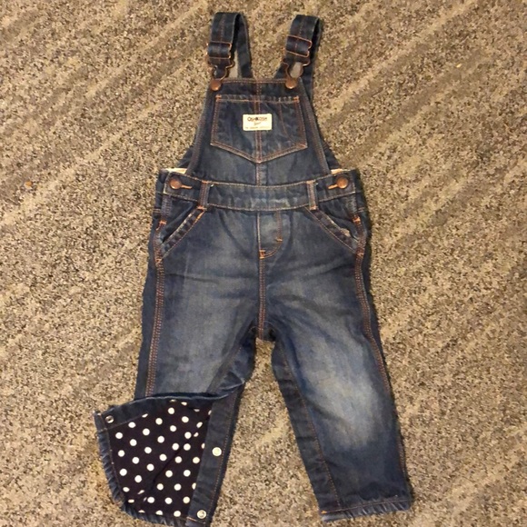 OshKosh B'gosh Bottoms Fleece Lined Overalls Poshmark